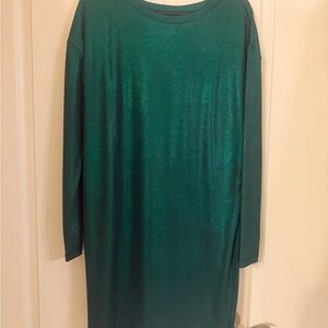 Ralph Lauren Shimmering Deep vibrant Green Party Dress